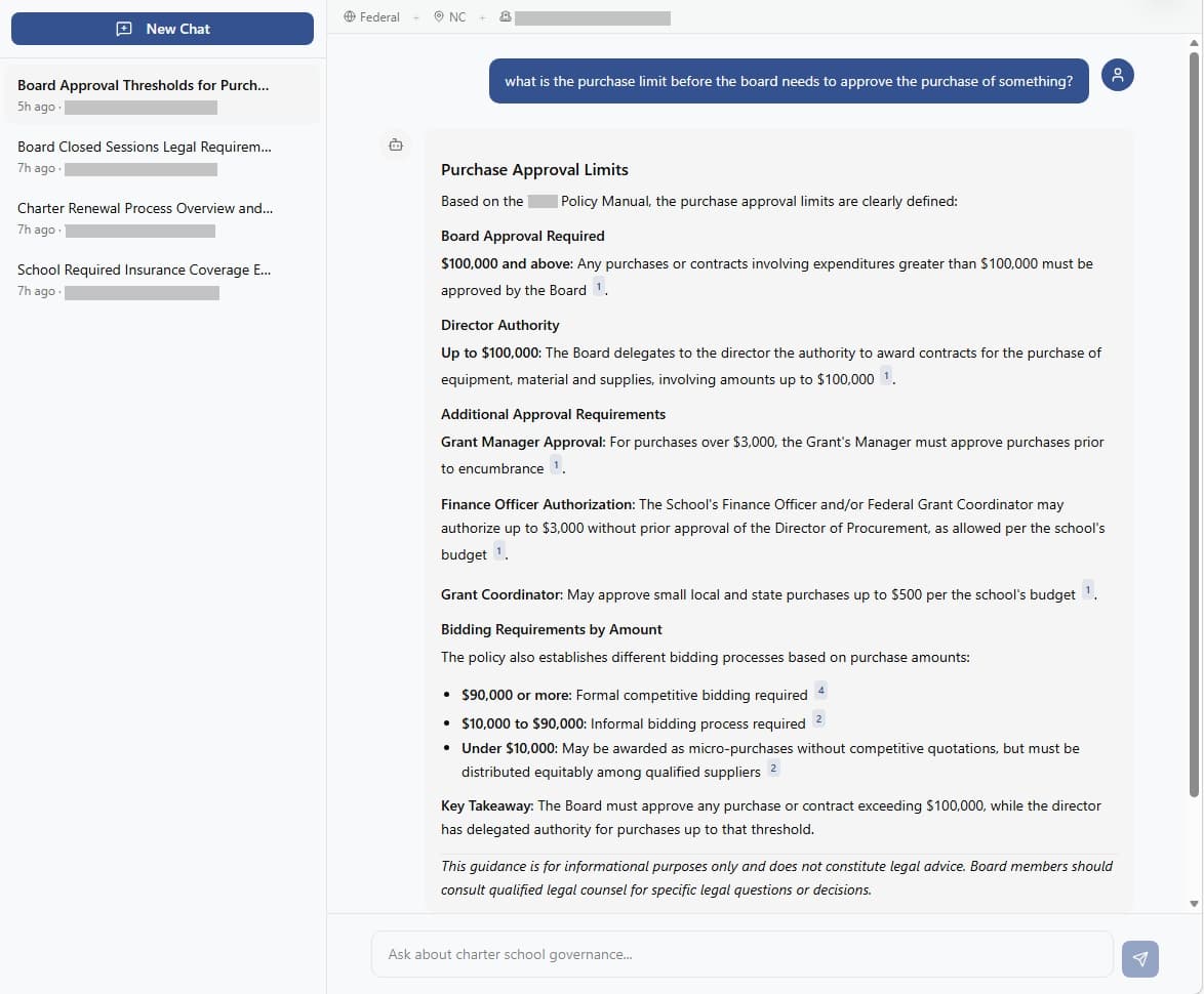 AI Governance Assistant screenshot 2