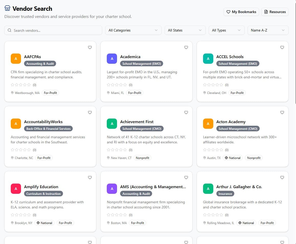 Vendor Marketplace screenshot